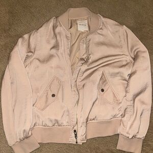 Avec Les Filles Light Pink Satin Jacket